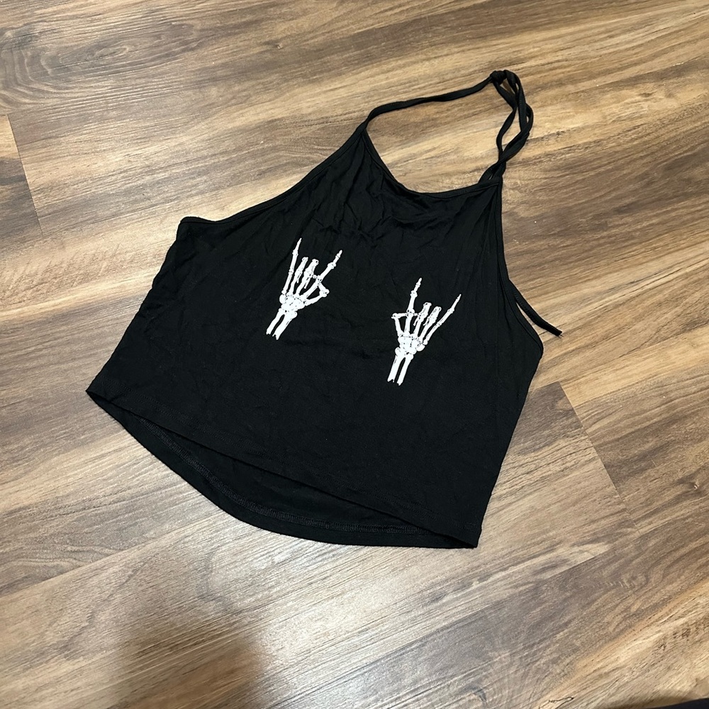 Super Sassy & Spooky High Neck Halter sz M